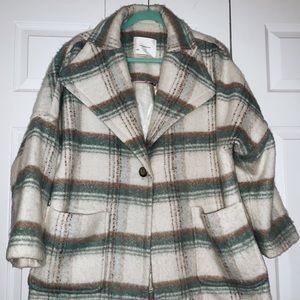 Anthropologie Checkered Coat
